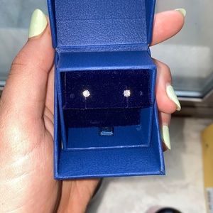 Blue Nile Diamond Stud Earrings in 14k White Gold